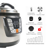 SOGA Stainless Steel Electric Pressure Cooker 8L Nonstick 1600W ELECTRICPRESSURECOOKER8L