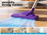 Devanti 3-in-1 Corded Stick Vacuum Cleaner, 16000Pa Strong Suction, Purple VAC-CD-802-PP