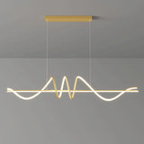 BAMDECOR A202 Modern LED Linear Pendant Lights with Dimmable LED 160cm V255-BAM-A202-1.5-GOLD