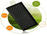 2PCS Plant Growing Trays Garden Seed Nursery Trays Plastic Propagation Trays V1294-YM0717-10007007