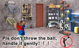 Basketball Soccer Storage Rack Sport Ball Organizer Ball Holder Display Stand With Basket V201-FCA7555BL8AU