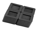 4pcs Set Furniture Leg Risers PP Plastic NOn Slip Riser for Table Desk Bed Sofa Black Color V1294-YM0901-JY05059