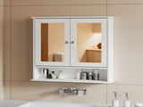 Levede Bathroom Mirror Cabinet Storage Cupboard Shelf BATH1010-WH-AU