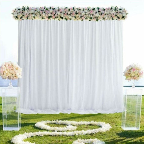 3x3m White Stage Curtain Backdrop V178-66767