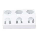 Soda Bottle Holder 3 Holes Soda Bottle Draining Stand Soda Accessories With Silicone Pad White V1294-YM0703-3113230162512