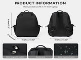 BJLFS Unisex Lightweight Water-Resistant Backpack Black V1189-LWWAL-20260325-00066