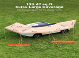 270 Degree Awning, 12.4 Driver Side Vehicle Awning, Waterproof UV50 Car Side Awnings with Carry V952-QCCP2065FTSHVNUN9001V0