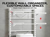 Artiss Over Toilet Bathroom Storage Shelf Rack Over Toilet 2 Tier BSR-A-2T-120H-WH