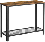 Console Table Metal Frame Rustic Brown V178-11451