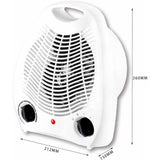 Electric Fan Heater, Electric Stove, 1000W / 2000W, Hot Air Thermo Convector 2 Powers Intuitive V1188-MS-227-2810