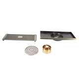 Linear Floor Drain with Removable Cover Antique Drain Set for Bathroom Toilet Balcony V1294-YM0901-3112210043211