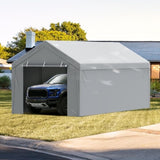 VEVOR Carport Replacement Canopy Cover Top Side Wall 10 x 20 ft, Garage Tent Shelter Tarp V952-CKPB10X20FTH27H20V0