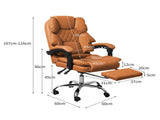 Levede Gaming Chair Office Computer Brown Footrest OF1037-BR