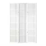 Artiss 3 Panel Room Divider Screen 132x179cm Nova White RD-7001-3P-WH