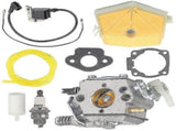 (Special Offers!) Kit for Husqvarna 50 51 55 61 254 257 261 262 Chainsaw Walbro Wt170 V1237-ZY-203-2054