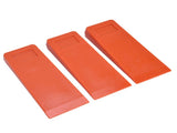 3pcs 8in Felling Wedges Spiked Plastic Safe Logging Tools for Chainsaws Tree Cutting V1294-YM0523-3111210402711