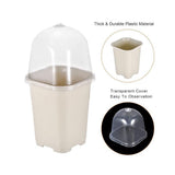 10PCS Seeding Starter Pots, Square Frosted Plastic Nursery Flower Pot with Ventilated V1370-AZ4-00455