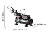 Airbrush Kit, 1/6 HP, Air Brush Kit with Air Compressor, Dual-Action Professional Airbrushes with V952-JCBTZ2G3AGWQ5IX0E001V3