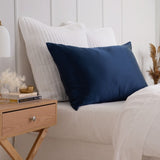Pure Silk Pillow Case by Royal Comfort-Navy ABM-204837
