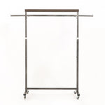 Clothes Rack Coat Stand Hanging Adjustable Rollable Steel PEARL GREY V274-GM-CLRACK132-PGY