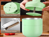 Manual Ice Crusher - Hand-Cranked Shaving Machine for Household & Commercial Use - Stainless Steel V1189-LWWAL-20260401-05390