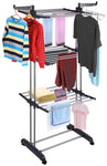 3 Tier Foldable Clothes Drying Rack for Laundry Dryer with Hanger Stand Rail Indoor V178-14865