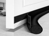4Pack Door Draft Stopper Weather Stripping Door Seal Under Door Sweep Block Cold Air Gaps Front V1107-125-37188-BLK-4PACK