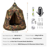 Hanging Tree Tent, 330 LBS Capacity Hanging Tent Swing for Indoor and Outdoor Hammock Sensory Swing V952-DCZPMCSQFB00S8ULJV9