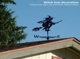 Metal weather vanes Black Witch Shape Weathercock 75x40cm Wind Direction Indicator Garden Decor Roof V1370-AZ4-10540