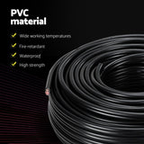 Giantz 8B&S 30M Twin Core Wire Electrical Cable Extension Car 450V 2 Sheath TWIN-CABLE-8BS-30