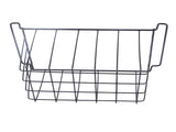 2 Pcs Freezer Wire Storage Basket PE Coated Hanging Rack Organizer Bin Black for Refrigerator V1294-YM0706-3113230263711