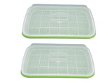 Sprouting Tray Transparent Lid Dense Small Holes Fine Workmanship Plastic Material Seed Sprouter V1294-YM0715-3111210450011