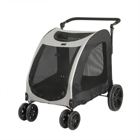 PaWz Pet Dog Stroller Pram Carrier Cat ST1008-GY