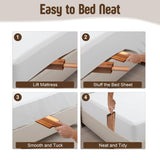 Acacia Wood Mattress Lifter Bed-Making Tool Set Mattress Lifting Wedge Bed V1107-136-43473