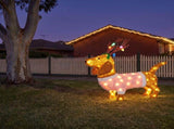 Christabelle 73cm Dachshund Dog Christmas Light Up Display Pine Cone Lights Outdoor Indoor Xmas 112_MHA711