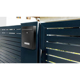Galvanized Steel Mailbox With Key And Name Plate V1188-MS-227-1240