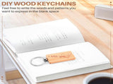 50 Blank Wooden Keychain Rectangular Engraving Key ID Can Be Engraved DIY V1192-AZ-W-22852