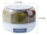 Grains Separate Storage Box Sealed Rotating Rice Bucket Home Insect Damp Proof Rice Storage Tank L V1294-YM0626-3118230011911