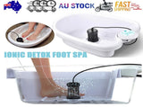 Ion Ionic Detox Foot Bath Spa Machine Tub Array Cell Cleanse for Health Tool Set V201-EBA4236WH8AU