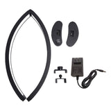 Half Moon Light with Phone Holder 28in 40W Eyelash Nail Tech Lamp Adjustable Color Temperature V1294-YM0901-3119250063511