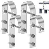 4Pcs Solar Paneling Bracket Universal PV Module Bracket Hooks 304 Stainless Steel Solar Panel V1366-AZ2-W-15114