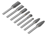 8pcs Tungsten Carbide Burr Bits Dia 6mm Rotary File Set for Wood Carving Metal Working V1294-YM0523-3111210398411