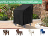 Waterproof garden chair covers - Pack of 2 - Garden furniture cover - Waterproof, weatherproof V1188-NK-BOL-652