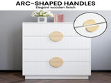 Sarantino Gail Chest of Drawers Tallboy Dresser in White CHE-102-02-WH