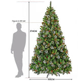 Christabelle 9ft Christmas Tree with Twinkle Lights Wintry Pine 112_NATWP9
