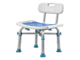 Levede Shower Chair Adjustable Height Safety Seat Bench Bathroom Safety Assist BATH1027-WH-AU