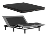 Artiss Double size bed frame with Giselle Bedding Double Mattress, adjustable bed Base Combo for EAB-8183-SHADOW-18-D