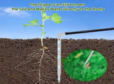 Solar-Powered Automatic Drip Irrigation Kit with 180&deg Adjustable Stake,m Watering Hose for Up to V1341-ZY-WGP8BX2Y-BLACK