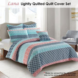 Georges Fine Linens Lana Quilt Cover Set - Double V442-MFL-QUILTCS-LANA-MULTI-DS