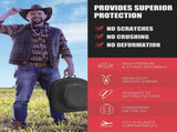 Hat Box for Travel - Crush Proof Cowboy Hat Holder Storage, Hard Travel Hat Carrier Case for Cowboy, V1258-DP02-F-932